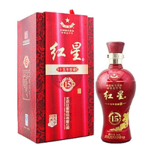 52度红星15年窖藏浓香型白酒价格多少